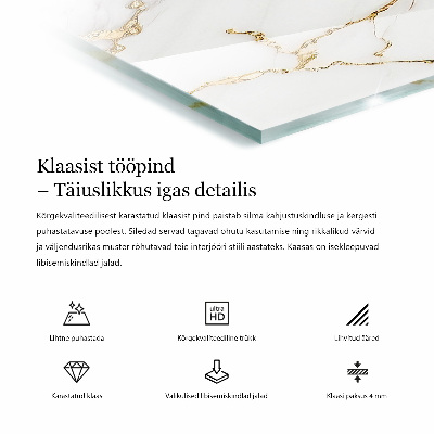 Rechthoekig tafelblad Effen zwart, elegant