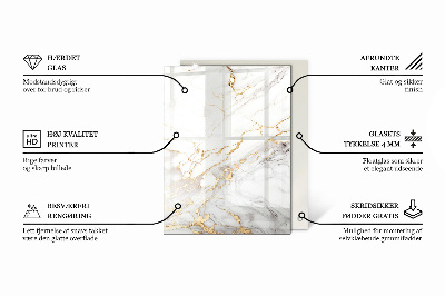 Rechthoekig tafelblad Marmer grafische compositie