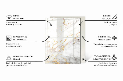 Rechthoekig tafelblad Decoratieve mozaïeken met details