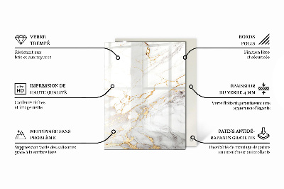 Rechthoekig tafelblad Decoratieve mozaïeken met details