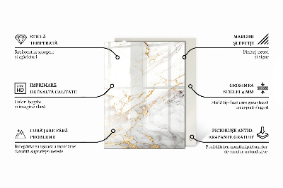 Rechthoekig tafelblad Decoratieve mozaïeken met details
