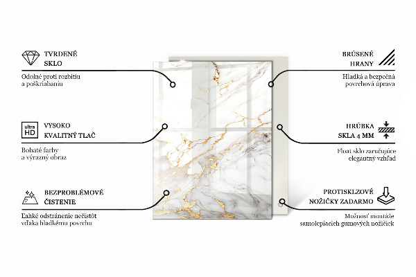 Rechthoekig tafelblad Decoratieve mozaïeken met details