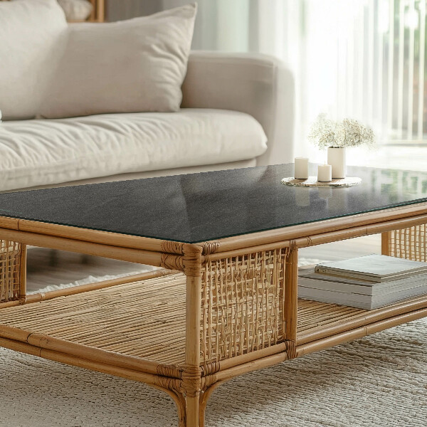 Rechthoekig tafelblad Motief met steenstructuur