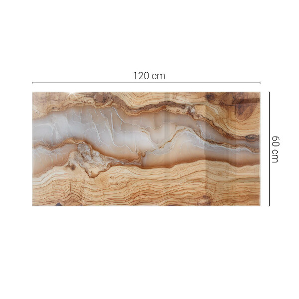 Rechthoekig tafelblad Hout in harmonie met hars