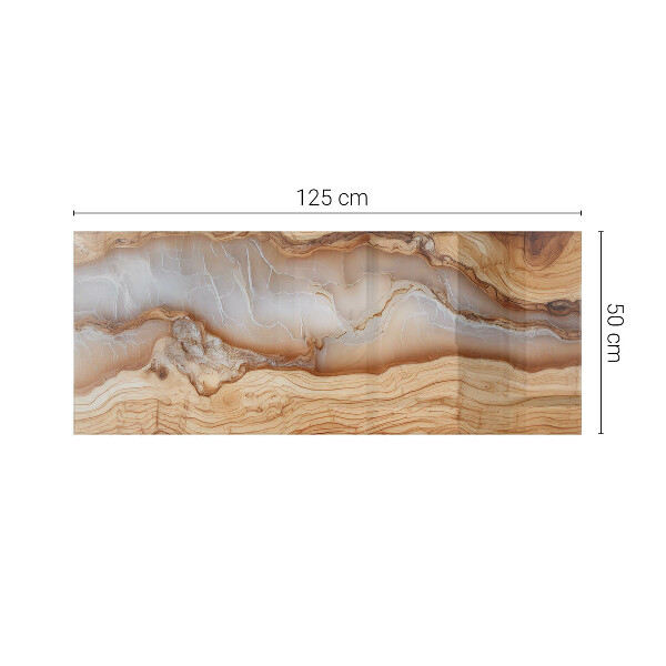 Rechthoekig tafelblad Hout in harmonie met hars
