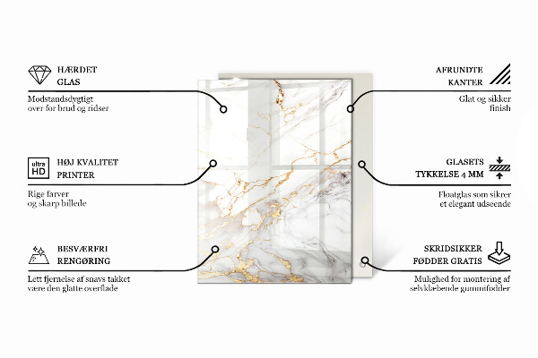 Rechthoekig tafelblad Marmeraders in het ontwerp