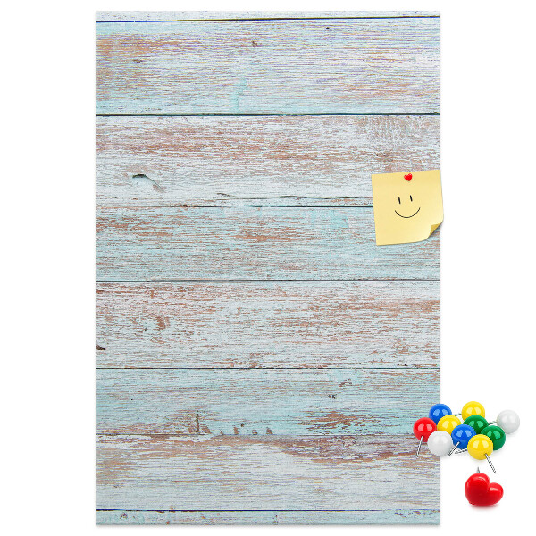 Kurk bedrukken met rustieke planken in pasteltinten