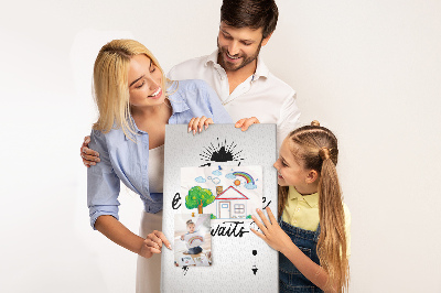 Kurk prikbord met een inspirerende inscriptie over avontuur