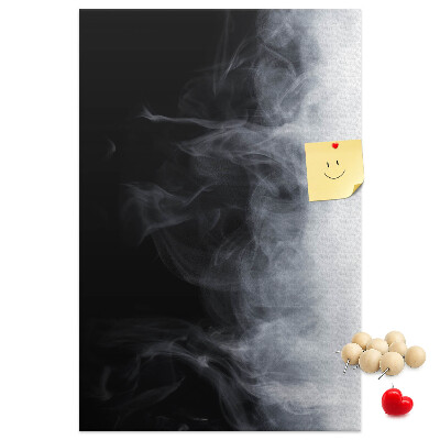 Prikbord van kurk met een zwart-wit verloop