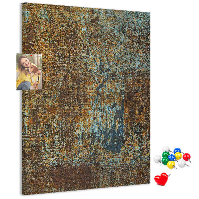 Bedrukt kurk rustieke textuur met blauwe accenten