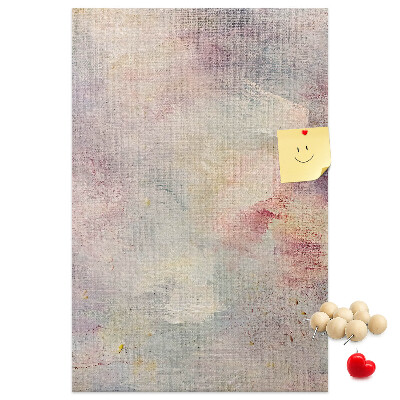 Kurk bedrukken met fijne pastelkleurige vlekjes op de achtergrond