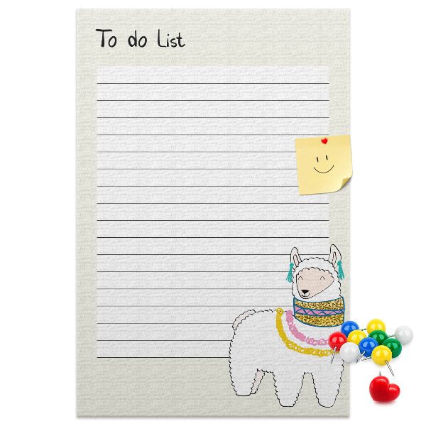 Notitieboekje met lama en patronen bedrukt met eigen ontwerp