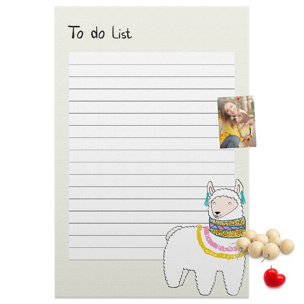 Notitieboekje met lama en patronen bedrukt met eigen ontwerp