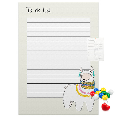 Notitieboekje met lama en patronen bedrukt met eigen ontwerp