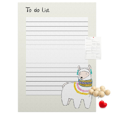 Notitieboekje met lama en patronen bedrukt met eigen ontwerp