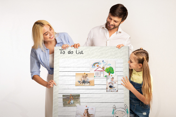 Notitieboekje met lama en patronen bedrukt met eigen ontwerp