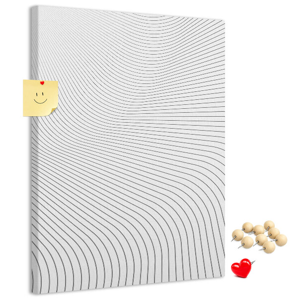 Kurk bedrukken met een monochroom patroon van golvende lijnen