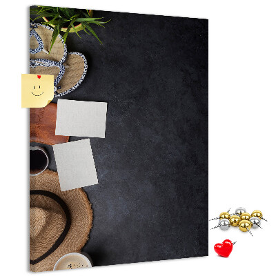 Memobord van kurk stijlvolle indeling met natuurlijke accenten