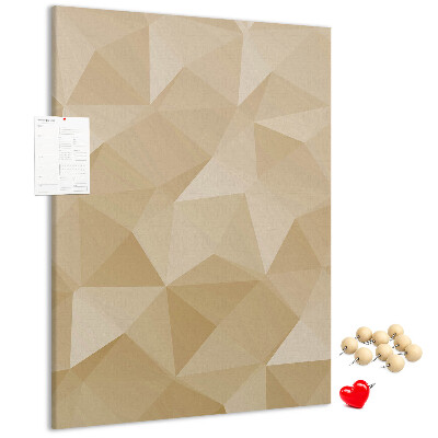 Kurk bedrukken geometrische vormen in beige en bruine tinten