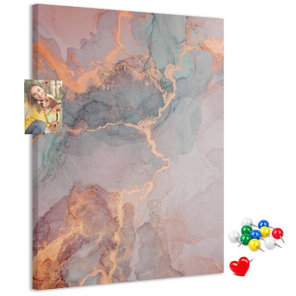 Kurk met bedrukking abstract patroon met fijne nerven