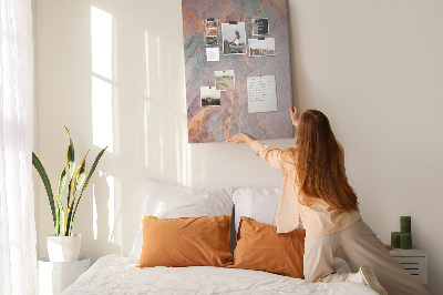 Kurk met bedrukking abstract patroon met fijne nerven