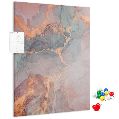 Kurk met bedrukking abstract patroon met fijne nerven