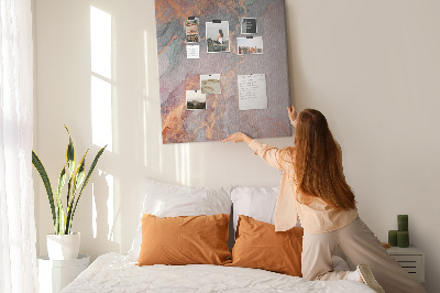 Kurk met bedrukking abstract patroon met fijne nerven