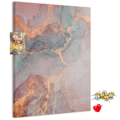 Kurk met bedrukking abstract patroon met fijne nerven