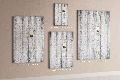 Memobord van kurk in grijstinten met een houtlook