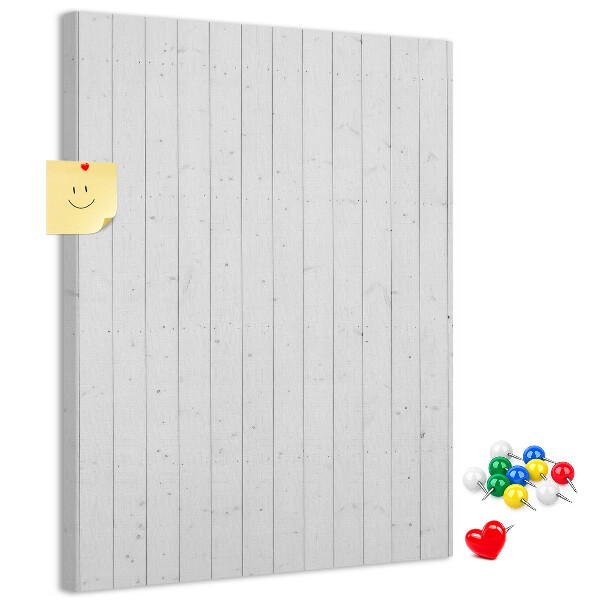 Kurken prikbord met lichte houtstructuur