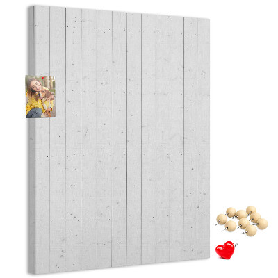 Kurken prikbord met lichte houtstructuur