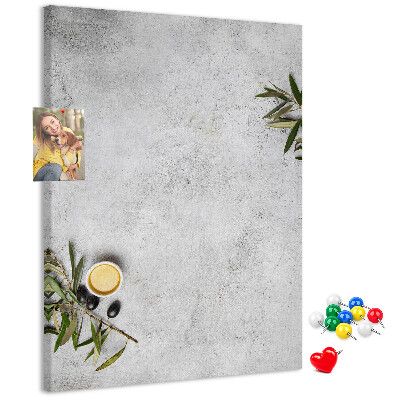 Kurk bedrukken met een minimalistische achtergrond in olijfkleur