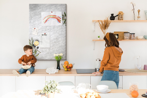 Kurk bedrukken met een minimalistische achtergrond in olijfkleur