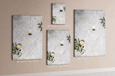 Kurk bedrukken met een minimalistische achtergrond in olijfkleur