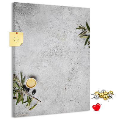 Kurk bedrukken met een minimalistische achtergrond in olijfkleur