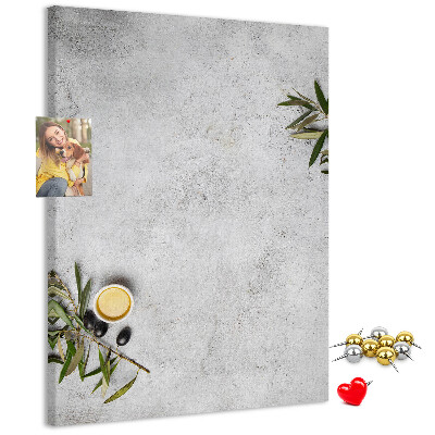 Kurk bedrukken met een minimalistische achtergrond in olijfkleur
