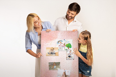 Kurk bedrukken met een delicate roze achtergrond en gouden accenten