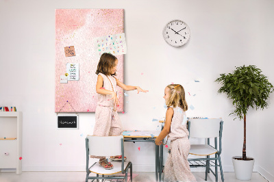 Kurk bedrukken met een delicate roze achtergrond en gouden accenten