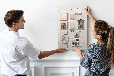 Prikbord van kurk verjaardagskalender met ruimte voor notities