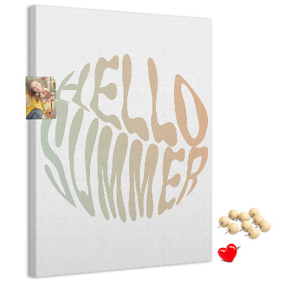 Kurk bedrukken met een retro zomerse welkomstgroet