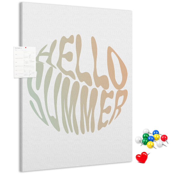 Kurk bedrukken met een retro zomerse welkomstgroet