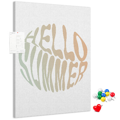 Kurk bedrukken met een retro zomerse welkomstgroet