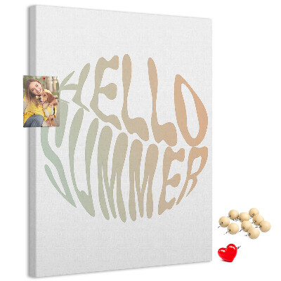Kurk bedrukken met een retro zomerse welkomstgroet