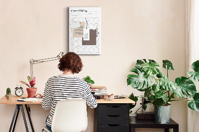 30-dagen Circle Challenge-plan bedrukt met kurk