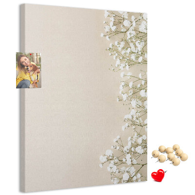 Kurk met bedrukking fijne bloemen op een neutrale achtergrond