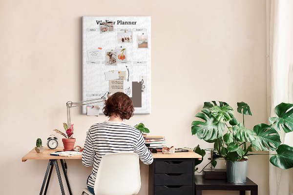 Weekplanner met ruimte voor notities en bedrukking