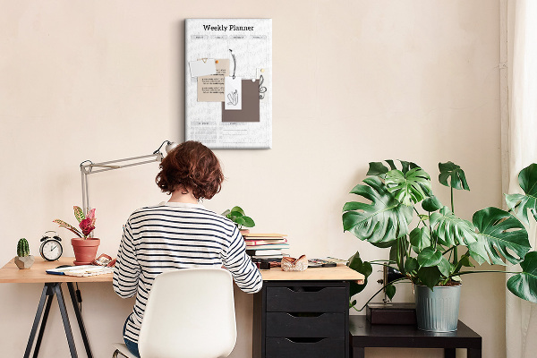 Weekplanner met ruimte voor notities en bedrukking