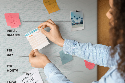 Kurk bedrukken thema voor het plannen van financiële doelen