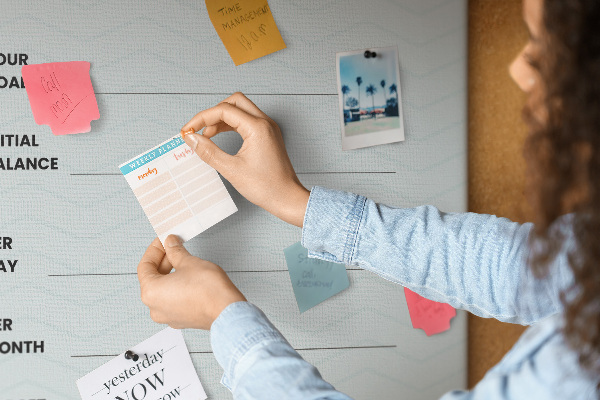 Kurk bedrukken thema voor het plannen van financiële doelen