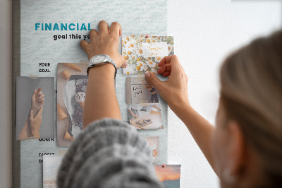 Kurk bedrukken thema voor het plannen van financiële doelen